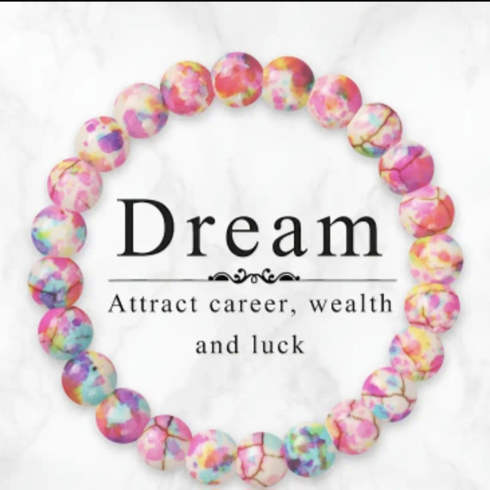 "Dream" Stone Bead Bracelet